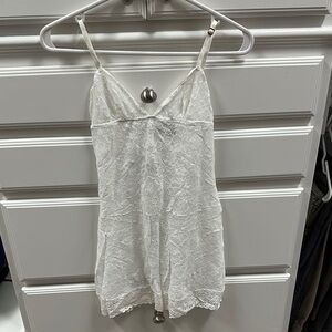 Victoria Secret Elegant White Lace Chemise